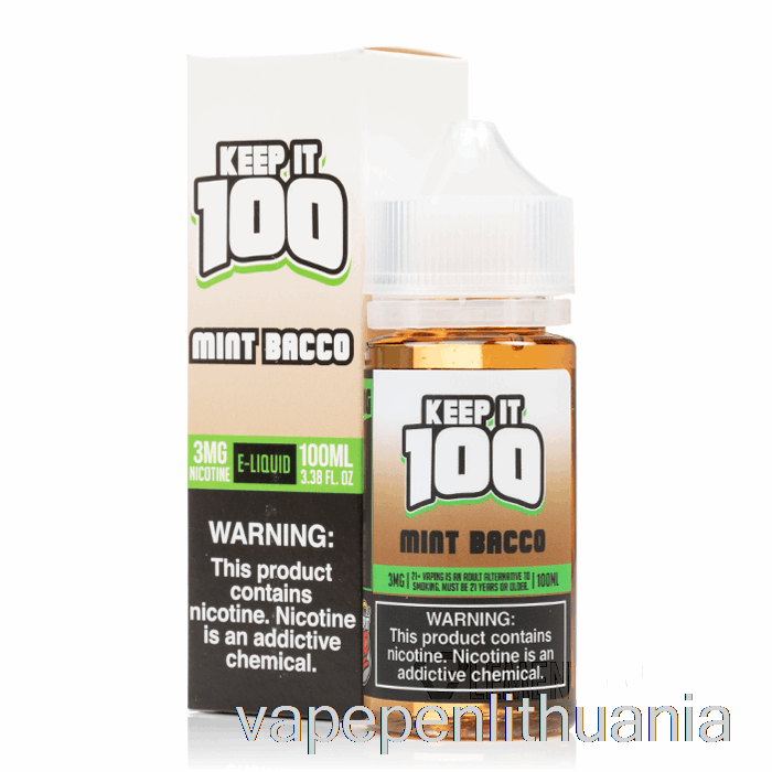 Mėtų Bakas - Laikykite 100 - 100 Ml 0mg Vape Skysčio